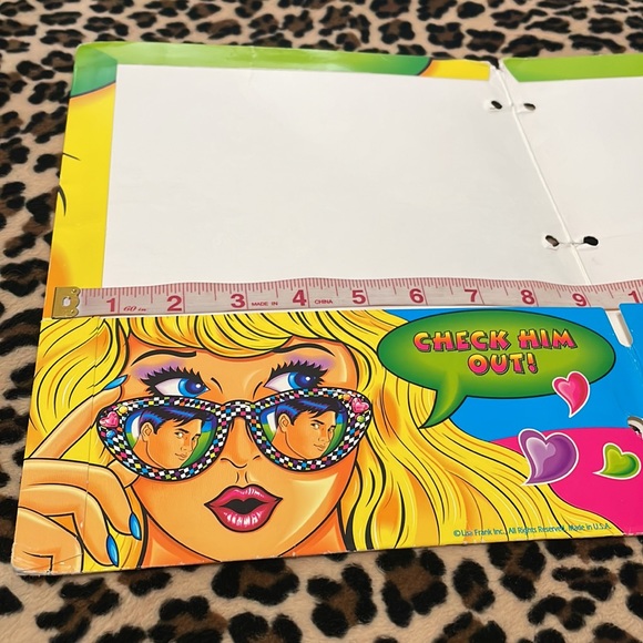 Lisa Frank CHECK HIM OUT! π Folder Vintage Rare Blonde 80s 90s Sunglasses Kiss - Picture 6 of 16